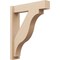 Ekena Millwork 6-in W x 26-in D x 32-in H Funston Block Rough Cedar Woodgrain TimberThane Outlooker, Primed Tan OUTUR060X26X32FST44RCPR - alternate 1
